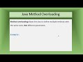 Basic-Java Method Overloading  #023