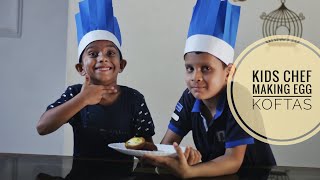 Kids Making Egg Kofta | Dry Egg Kofta Recipe | How to make Egg Kofta most Easy \u0026 Simple Method