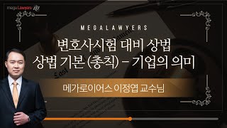 변호사시험 상법 기본 (총칙) - 기업의 의미