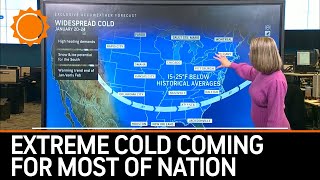 Extreme Cold Coming for Most of the Nation Next Week