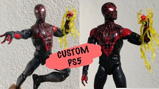 CUSTOM - Miles Morales PS5 - marvel Legends