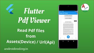 Flutter : PDF viewer implementation in your app | Assets, Api | Added Subtitles | flutter coding