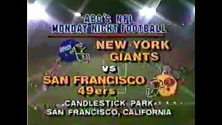 1986-12-01 New York Giants vs San Francisco 49ers