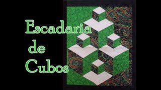 Escadaria de Cubos - Patchwork Fácil