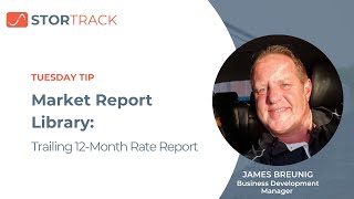 Jim's Tuesday Tips by StorTrack: Market Reports Library featuring the T-12 Rate Data Reports