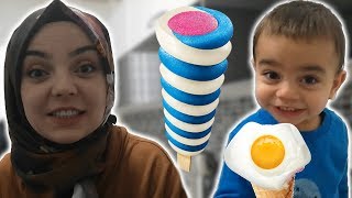 Yağız Annesine Twister Dondurma Yerine Külahta Çikolatalı Yumurta Verdi l Eğlenceli Çocuk Videosu