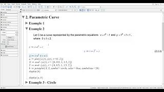 Calculus III with Maple: Chapter 1 - Parametric Curve