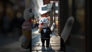 Unfortunate Kitten: Teased by Friends for Eating Dirty Ice Cream #DirtyIceCream#CatStory#CatLovers