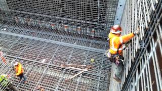 Setting rebar column