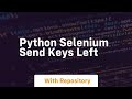 python selenium send keys left