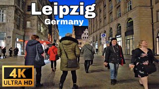 Leipzig | Evening Walking Tour | Leipzig Schöne Stadt | City Walk 4K