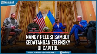 Nancy Pelosi Sambut Kedatangan Zelensky di Capitol Jelang Pidato Depan Kongres AS