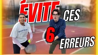 Ces 6 erreurs de débutant au Pickleball qui ruinent votre jeu