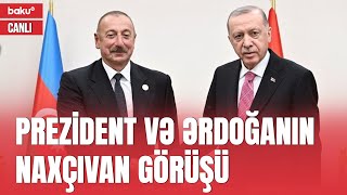 İlham Əliyev Rəcəb Tayyib Ərdoğanı Naxçıvanda qarşıladı