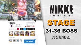 Stage 31-36 BOSS (Crystal Chamber) Normal Mode | Goddess of Victory: Nikke