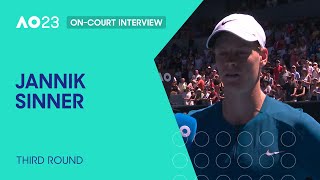 Jannick Sinner On-Court Interview | Australian Open 2023 Third Round