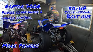 Dia de Dyno Yamaha Raptor 700R como instalar power commander