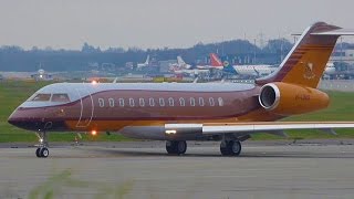 [FullHD] *Amazing Livery* Private Bombardier Global Exrpess takeoff at Geneva/GVA/LSGG