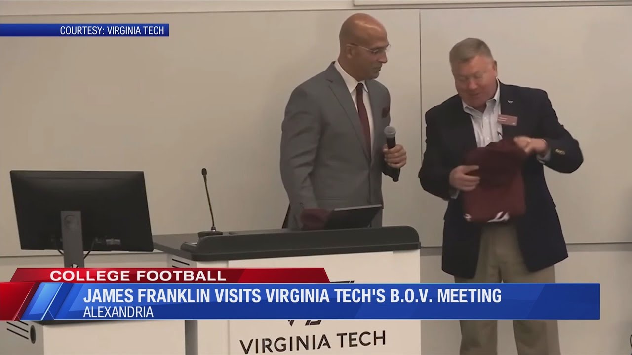 James Franklin Speaks To Virginia Tech Board Of Visitors At Their