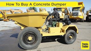 How to buy a used concrete dumper