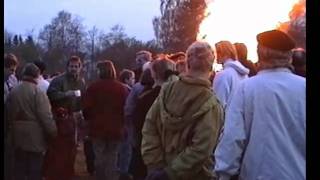 Osterfeuer in Hamburg Langenhorn 1993