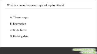 CISSP - protect from a replay attack