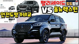 G4렉스턴 페이스리프트 VS 팰리세이드 패밀리카로 누가더 안전할까? 안전도평가 비교리뷰