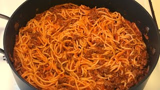 Espagueti con carne molida | como hacer espagueti con carne | Spaghetti and meat sauce