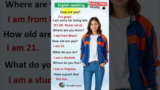 English Conversation Practice❤️ Improve Your English Speaking #englishforbeginners #americanenglish