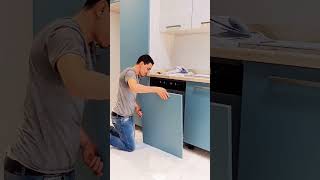 Dishwasher door installation تركيب باب غسالة صحون