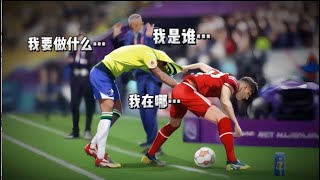 Feel sorry for Neymar. He was kicked as a ball while playing心疼马儿，又要踢球又要当球