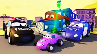 CARL the SUPER TRUCK is the POLICE TRUCKS in CAR CITY | TRUCKS CARTOON for KIDS