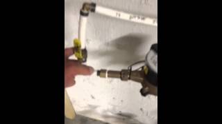 Water deduct meter install