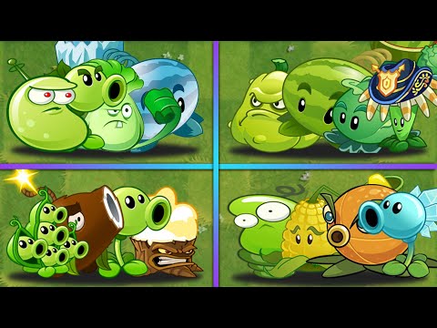 4 Equipo OLD Plants versus: ¿Qué equipo ganará? – Plantas de equipo PvZ 2 contra Plantas de equipo