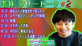 オードリー若林 【フリートーク＃2   2016 】🎙️ オードリーのオールナイトニッポン !  【作業用・勉強用・睡眠用BGM】