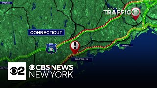 Tractor-trailer crash shuts down I-95 in Norwalk, Connecticut
