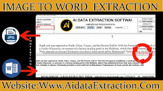 Image To Word Converter Software For PC | Image To .DOC Conversion Software For PC