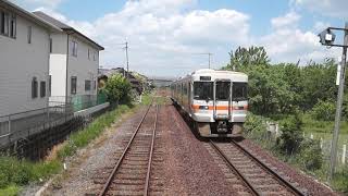 名松線キハ11　上ノ庄→松阪　紀勢本線と併走あり