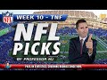 NFL WEEK 10 TNF BETS | THE PROF'S PREDICTIONS FOR THE BENGALS-RAVENS GAME #thursdaynightfootball