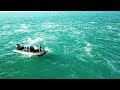 insane giant bluefin tuna frenzy foamers drone view tuna madness