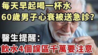 每天晨起喝1杯水，70歲男子心衰、被送急诊？醫生提醒：飲水有4個誤區千萬要注意！【幸福1+1】#養老 #幸福#人生 #晚年幸福 #深夜#讀書 #養生 #佛 #為人處世#哲理