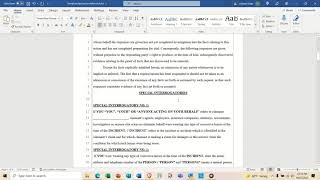 Special Interrogatory Tutorial