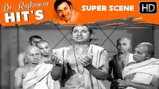 Dr.Rajkumar writing script scenes | Kannada Super Scenes | Mantralaya Mahathme Kannada Movie