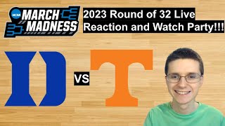 Duke vs Tennessee Round of 32 Game March Madness 2023 Live Reaction and Watch Party!!! #marchmadness