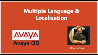 Chapter 12: Multiple Language and localization | Avaya OD Training | Read The Manual