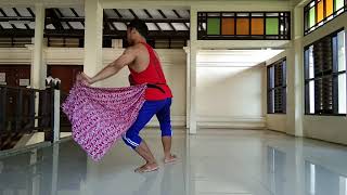 TOPENG GUNUNGSARI Dance, Surakarta's style || Practice, Without Mask