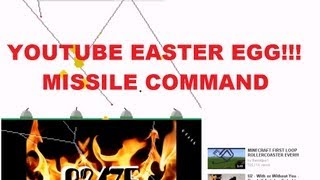 YouTube Easter Egg - Missile Command