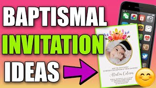 BAPTISMAL INVITATION EASY TO CREATE USING MOBILE PHONE | MADZY21