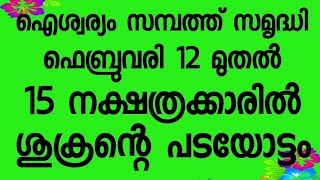 15 നക്ഷത്രക്കാരിൽ ശുക്രന്റെ ഭാഗ്യ പടയോട്ടം @cometvision