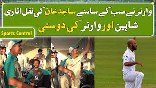 David Warner Mimics Sajid Ali In Front Of Everyone | Warner x Shaheen | PCB | MA2T